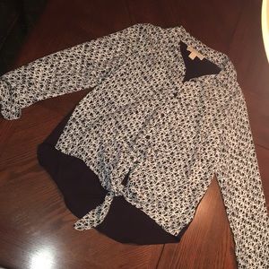 Woman’s black and white Michael Kors Blouse